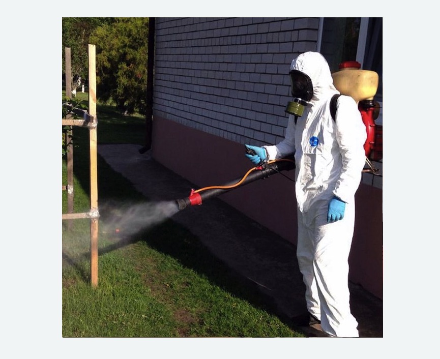 травля клещей на участке в Нижегородском районе Москвы